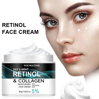 YOUNGCOME Retinol Cream Promotes Skin Elasticity And Luster Nourishing Nourishing And Locking Moisture To Improve Skin Texture