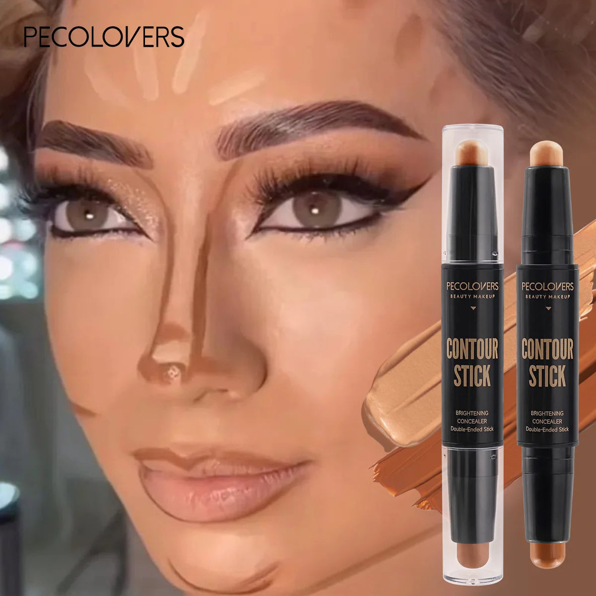 Highlight Pen Double Head Waterproof Contour Concealer Stick